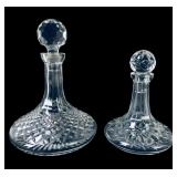 Waterford Crystal Ships Decanter & Unbranded Crystal Ships Decanter