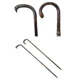 Round Crook & Toledo Handle Walking Canes 