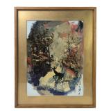 1979 Catskill Landscape Acrylic On Board Painting, Morris Katz (1932-2010)