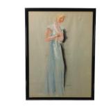 Fashion Design Pastel Drawing, Sascha Maurer (American, 1897-1961)