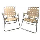 Webbed Aluminum Lawn Chairs