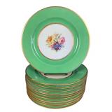 Vintage Black Knight Registered USA Czechoslovakia Fine China Plates 