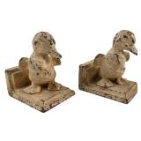 Antique Cast Iron Duckling Bookends