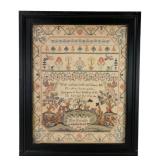 American Needlepoint Sampler Print