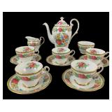 Royal Standard Indian Summer Fine Bone China Chocolate Set, England