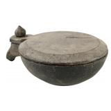 Antique Indian Carved Wood Spice Box