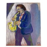 David Lester Blumer (Russian/American, 1935-2023) Signed Portrait Painting