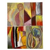 David Lester Blumer (Russian/American, 1935-2023) Signed Abstract Paintings