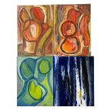 David Lester Blumer (Russian/American, 1935-2023) Signed Abstract Paintings