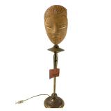 Tyndale Table Lamp With Asian Mask Lampshade (WORKS) 