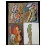 David Lester Blumer (Russian/American, 1935-2023) Signed Abstract Paintings