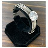 Sterling Silver George V Coin Chain Link Bracelet