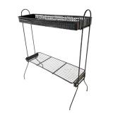 Black Rectangular Metal Wire Plant Stand