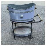 Beverage Tub With Wheeled Stand