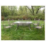 Outdoor Patio 7-Piece Dining Table Set