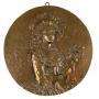 French Rococo Marie Antoinette Cast Bronze Medallion 