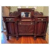 19th c. Carved Mahogany Sideboard, Anthony Quervelle 