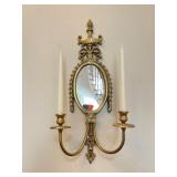 Admas Style Brass & Mirrored Wall Sconces