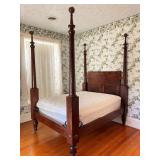 19th c. Empire Poster Bed Attributed to Anthony Quervelle Philadelphia, PA 