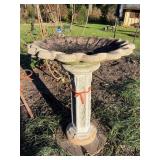 Ant. Concrete Birdbath