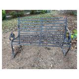 Wrought Iron Garden Bench