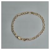 Lot 15 14k Italian Figaro Chain Bracelet