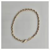 Lot 19 Micheal Anthony 14k Rope Bracelet Clasp
