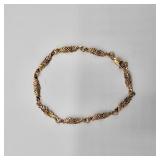 Lot 21 10k Rose Gold Coleman Co. Leaf style Bracelet 