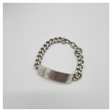 Lot 144 Sterling Chain ID Bracelet