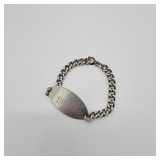 Lot 145 Sterling ID Bracelet