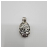 Lot 158 SILPADA Oval Scroll Locket Pendant