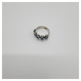 Lot 156 Sterling Vintage Native Bell Trading Post Turquoise Ring