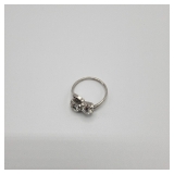 Lot 50 Sterling 2 Stone Ring Additional Stone