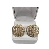 Lot 171  14k Clip Earrings L: 2.5 cm W: 2.5 cm Weight 8.65 grams Estimated Melt Value: $430.82 