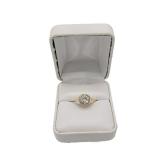 Lot 139 14k Engagement Ring Sz 9 Grams 1.7 Appraised Value $2800.00 
