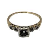 Lot 64 14k Ring Setting Only No Stone  Hallmark: MWCO / PAT F-L-Z / 14k Sz 7 Weight: 1.78grams