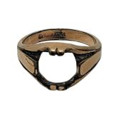 Lot 164 14k Gold Ring Setting Sz 8 Weight 5.8 grams Estimated Melt Value: $288.88 as of (1/2/25)