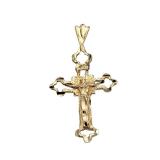 Lot 176 14k Cross Pendant  L 2.8cm W 1.5cm Weight 0.81 grams Estimated Melt Value: $40.33 