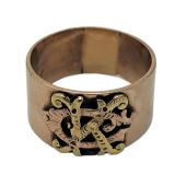 Lot 75 14k Engraved Multi Toned Ring Sz 7 Grams 6.27 Estimated Melt Value: $313.16 as of (1/13/25)