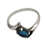 Lot 161 Blue Stone 925 Ring 