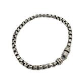 Lot 111 David Yurman Sterliing Silver Box Chain Link Bracelet