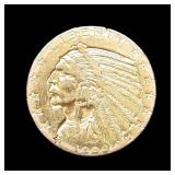 Lot 9 1909 Indian Head $5 Gold Coin Weight 8.35 grams   Estimated Melt Value: $639.09 as of (1/4/25)