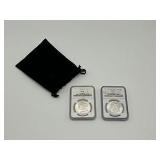 MS 63 Graded 1900 & 1902 O Morgan Silver Dollars