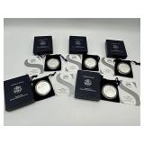American Eagle One Ounce Silver Uncirculated Coin (5)