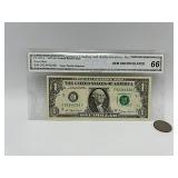 66 Grade 1977 $1 Dollar Note C62344326D