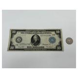 1914 10 Dollars Federal Reserve Note Large, Andrew Jackson B 25394208 B