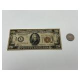1934 Series HAWAII $20 Dollar Bill 8775339