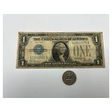 1928 G26932835B $1 silver certificate