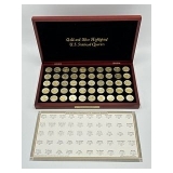 Gold and Silver Highlighted US Statehood Quarters COMPLETE