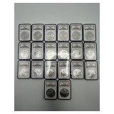 NGC Graded MS 69 1986-2005 Silver Eagles (20)